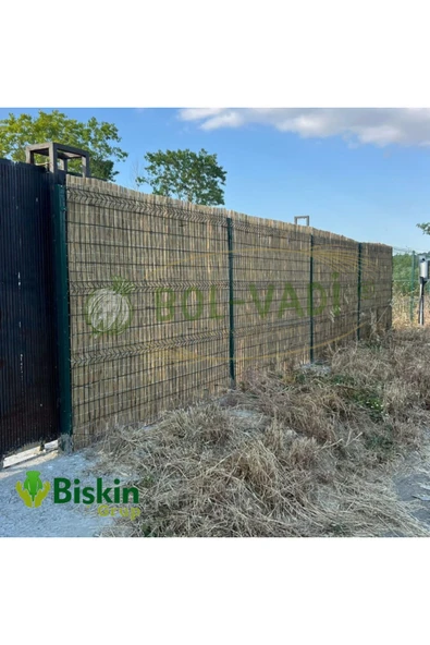 Bolvadi 220CM Yükseklik X 100CM Genişlik Doğal Bambu Kamış Hasır Çit Dekoratif Bahçe Balkon ve Duvar Çiti . ürün görseli 1