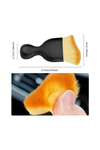 ASTRALED Yumuşak Kıllı Araç İçi Detay Toz Temizleme Fırçası S kesim - Resim 2