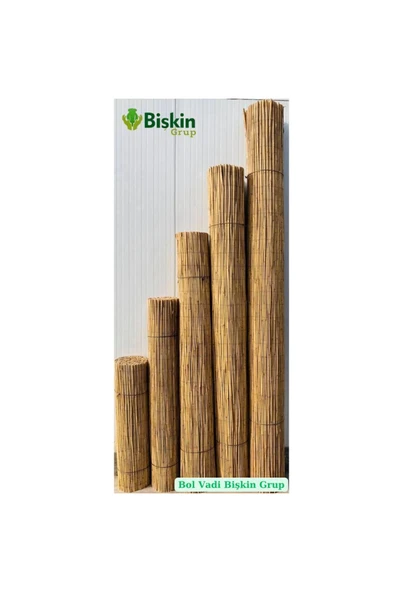 BİŞKİN 2m X 5m Bişkin Telli Doğal Bambu Kamış Çit,bahçe Çiti,balon Çiti,hasır Çit, Gölgelik - Resim 2