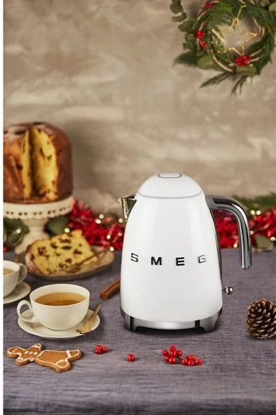 Smeg KLF03WHEU 1.7 LT Paslanmaz Çelik Su Isıtıcı Kettle Beyaz - Resim 2