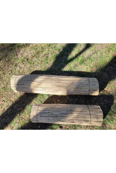 BİŞKİN 1,5m x 3m Afyonkarahisardan Misina Ipli Doğal Bambu Kamış Çit,bahçe Çiti,hasır Çit, Gölgelik - Resim 5