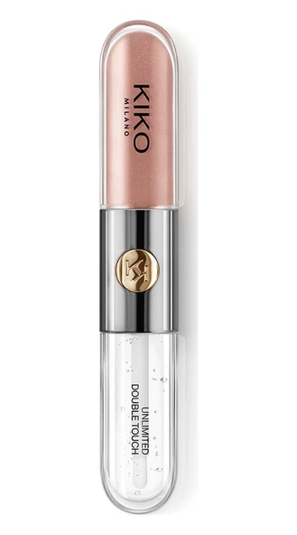 Kiko Ruj Unlimited Double Touch 102 Satin Rosy Beige - Resim 3