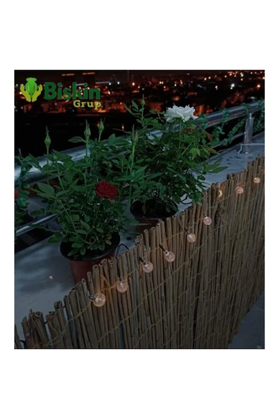 BİŞKİN 90cm X 5 Metre Bişkin Bambu Kamış çit , Reedfence Bahçe ve Balkon Çiti, Hasir - Resim 6