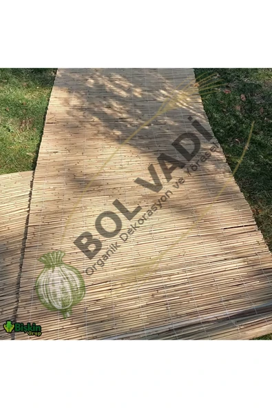 BİŞKİN Bambu Kamış Çit, Bahçe Çiti, Balkon Çiti, Hasır Çit, Gölgelik"misina ile örülmüş - Resim 4