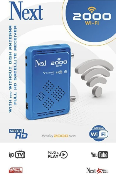 NEXT NEXTSTAR Next 2000 Wifi-S I.p.t.v. Özellikli Hd Uydu Alıcısı Dahili Wifi ürün görseli
