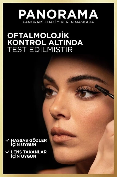 L'Oréal Paris Panorama Hacim Veren Maskara Kahverengi - Resim 8
