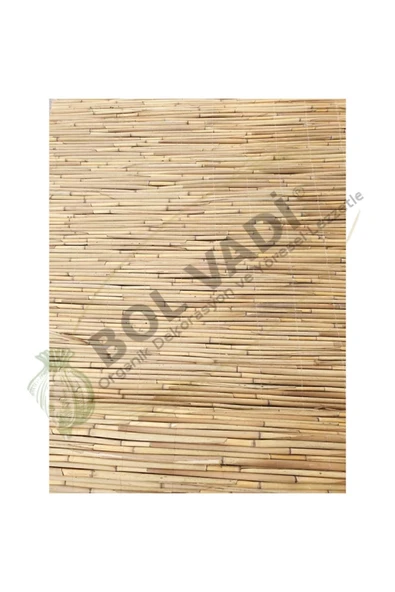 BİŞKİN 1.5M X 2.5M Afyonkarahisardan Misina Ipli Doğal Bambu Kamış Çit,bahçe Çiti,hasır Çit, Gölgelik - Resim 6