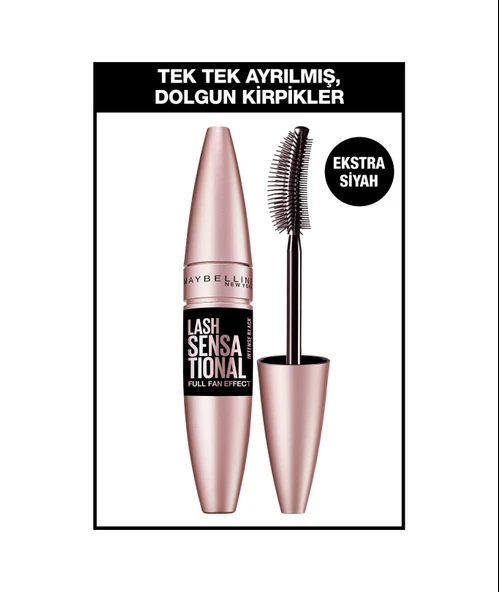 Maybelline New York Lash Sensational Yelpaze Etkili Intense Black ürün görseli