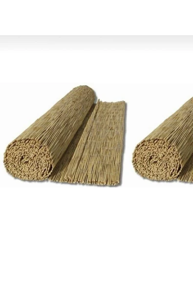 BİŞKİN 3m x 5m Ayonkaraisardan  TELLİ Doğal Bambu Kamış Çit,bahçe Çiti,balon Çiti,hasır Çit, Gölgelik - Resim 4