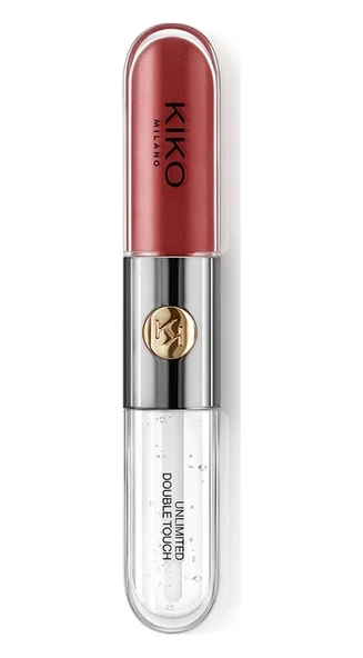 Kiko Likit Ruj Unlimited Double Touch 106 Satin Ruby Red - Resim 3