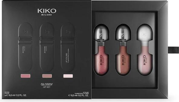 Kiko Lips Make Up Kit Glossy Lip Set - Resim 3