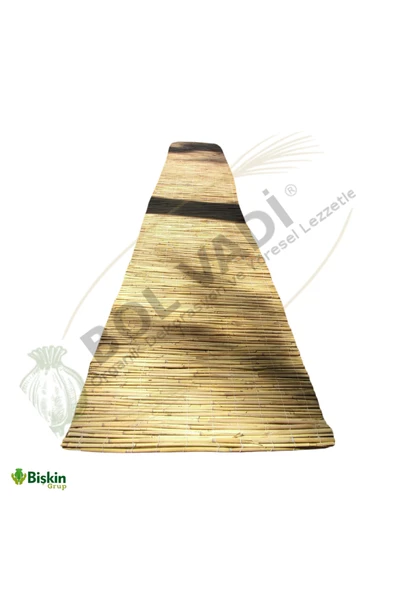 BİŞKİN 60cm x 3m Doğal Bambu Kamış Hasır Çit | Bahçe ve Balkon Dekorasyonu, Misina İpli Gölgelik - Resim 4