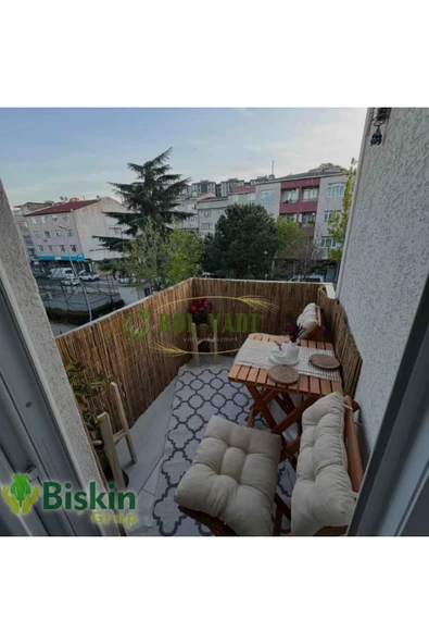 BİŞKİN 1 Metre X 5 Metre Doğal Bambu Kamış Çit , Bahçe & Balkon Çiti , Gölgelik Panel , Reed Fence ürün görseli 1