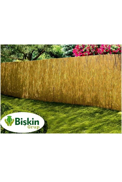 Bolvadi 240CM Yükseklik X 400CM Genişlik Doğal Bambu Kamış Hasır Çit Dekoratif Bahçe Balkon ve Duvar Çiti . - Resim 2