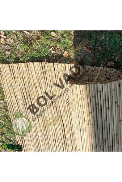 BİŞKİN Bambu Kamış Çit, Bahçe Çiti, Balkon Çiti, Hasır Çit, Gölgelik"misina ile örülmüş - Resim 3
