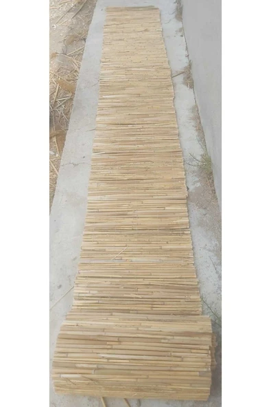 Bolvadi Natural 80CM Yükseklik X 500CM Genişlik Bambu Kamış Hasır Çit Dekoratif Bahçe Balkon ve Duvar Çiti . - Resim 3