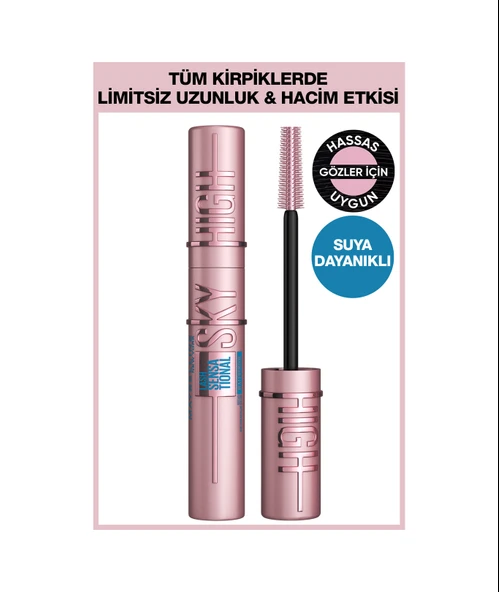 Maybelline New York Lash Sensational Sky High Suya Dayanıklı Waterproof Maskara ürün görseli