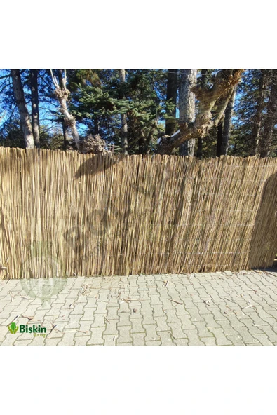BİŞKİN 2x5m Misina Örgü Kamış Çit Dekoratif - Resim 4