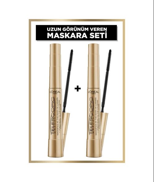 L'Oreal Paris Telescopic Siyah Maskara 2'li Set L'Oreal Paris ürün görseli