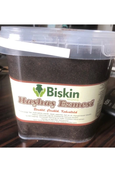 BİŞKİN Haşhaş Ezmesi Siyah 1000gr - Resim 2