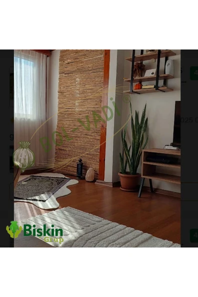 Bolvadi Natural 50CM X 250CM Bambu Kamış Hasır Çit Dekoratif Bahçe Balkon ve Duvar Çiti Reed Fence - Resim 3
