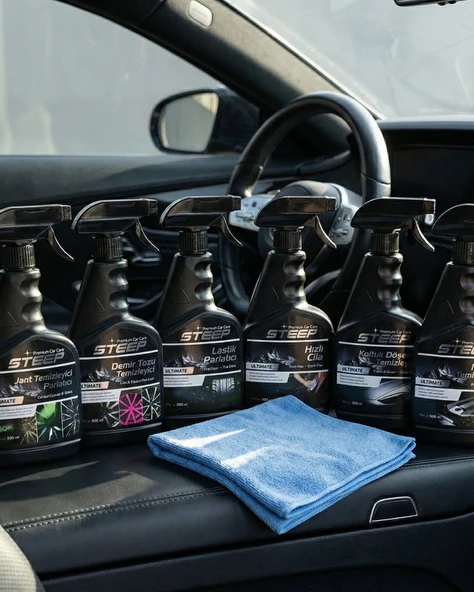 STEEP Ultimate Oto Yıkama Seti 6 Parça Premium Ürün ve Mikrofiber 40X40 Bez - Resim 2