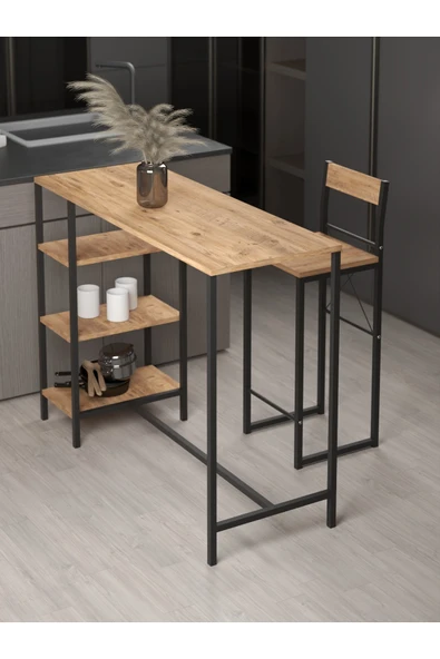 Retodesign Raflı Good Bar Takımı Çam 2652A ürün görseli