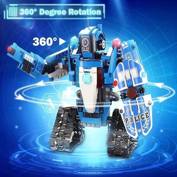 VERTOY Uzaktan Kumandalı Pilli Robot Yapım Seti - Resim 2