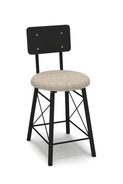 Retodesign 4 İMAJ SANDALYELİ SİYAH YEMEK MASASI 120/60 4620 - Resim 3