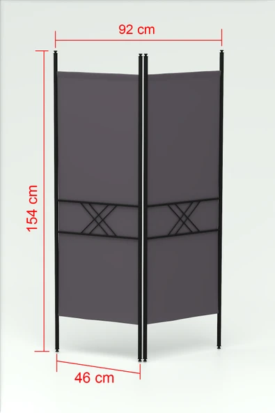 Retodesign RETODESİGN 2 KANATLI PARAVAN 1442 - Resim 6