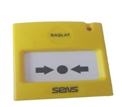 SENS YRC-100 Resetlenebilir Konvansiyonel Söndürmeyi Başlatma Butonu (SARI) ürün görseli