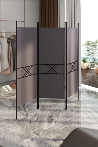 Retodesign RETODESİGN 3 KANATLI PARAVAN 1443 - Resim 2