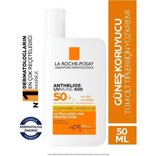 Anthelios Uvmune 400 Fluid Güneş Kremi Spf 50+ 50 ml ürün görseli
