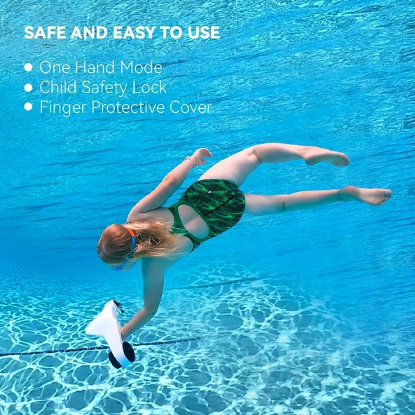 Asiwo Sualtı Deniz Scooter,Çift Motorlu - Çocuklar/Yetişkinler - Mavi - Resim 3