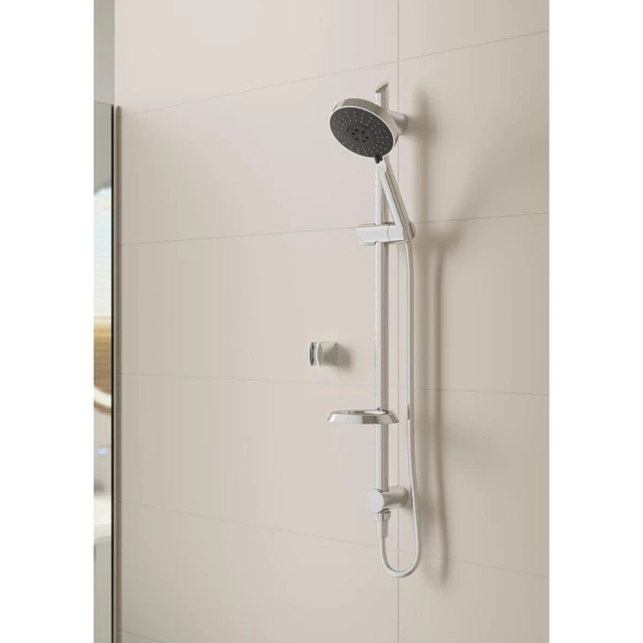 Master Slot A45691 3F Sürgülü El Duşu Takımı, Krom - Resim 2