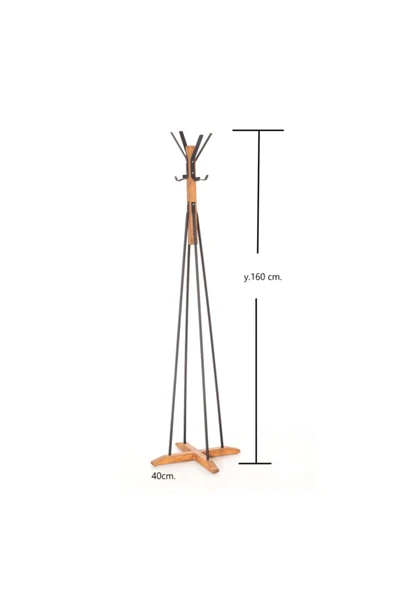 Retodesign Retohome Ayaklı Elbise Askısı Fortmanto Askılık - Resim 3