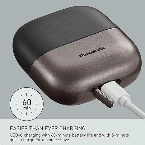 Panasonic Swipe Right 3 Bıçak Unisex Şarjlı Tıraş Makinesi Kuru/Islak ES-CM3A-W -Siyah - Resim 2
