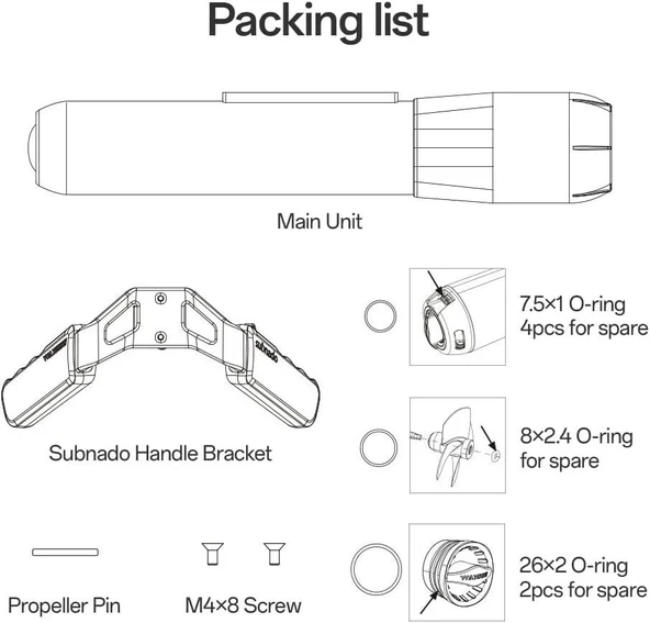 Waydoo Subnado Su Sporları, Sualtı Dalış Scooter Lite - Mavi - Resim 2