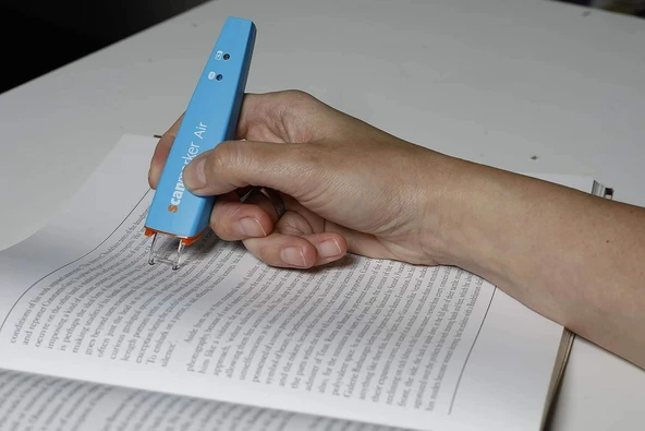 Scanmarker Air Pen Tarayıcı, Okuma Kalemi ve Tercüman - iOS, Android - Mavi - Resim 3