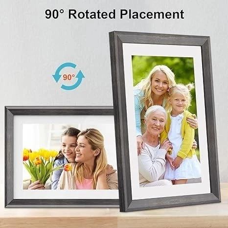 YunQiDeer Dijital Fotoğraf Çerçevesi WiFi 10.1 Inc IPS 16GB 1280x800 IPS Ekran - Resim 2