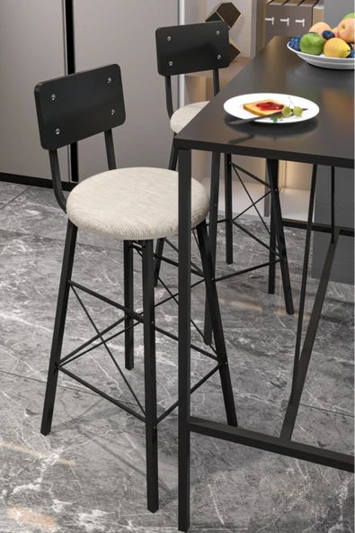 Retodesign İMAJ SİYAH 60/120 BAR MASALI TAKIM 4651S - Resim 2