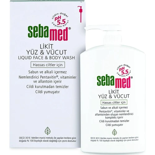 Sebamed Yüz ve Vücut Temizleyici Likit 1000ML (2 Li Set) - Resim 2