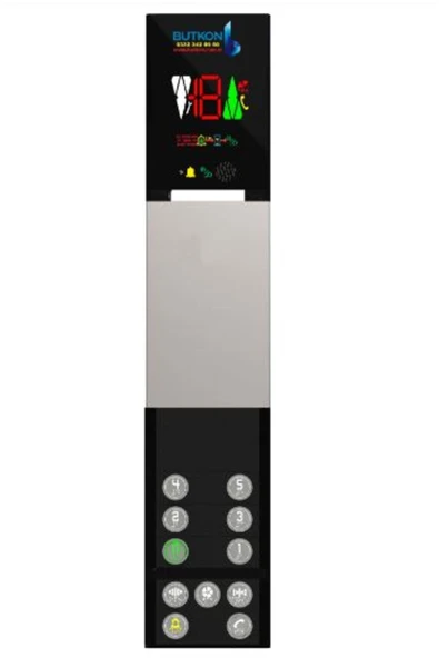 Butkon  Asansör Kabin içi Butonu Butkon Siva üstü (0-3) 4 Durak Truva (1000x200 mm) ürün görseli