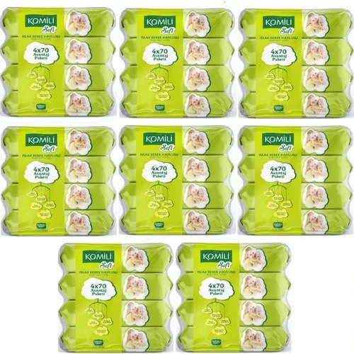 Komili Soft Alkolsüz 32 x 70 Yaprak 32 Paket Islak Mendil ürün görseli