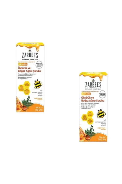 Zarbee's Boğaz Ağrısı Şurubu 150 ml x 2 adet ürün görseli 1
