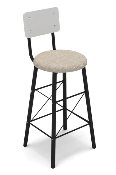 Retodesign İMAJ BAR SANDALYE MİNDERLİ BEYAZ 3652 ürün görseli