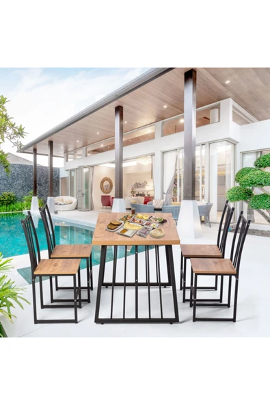 Retodesign Star Yemek Masası Takımı ürün görseli