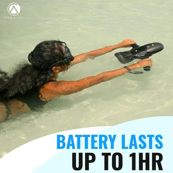Crew & Axel Sualtı Scooter, Kürek Tahtaları ve Tüplü Dalış Şnorkelli Yüzme - Resim 4