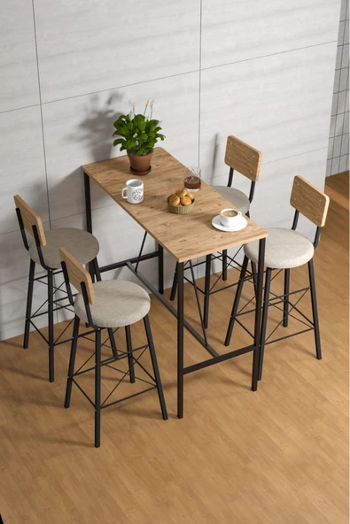 Retodesign İMAJ ÇAM 60/120 BAR MASALI TAKIM 4651A - Resim 2