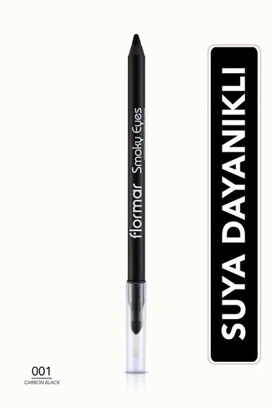 Flormar Buğulu Makyaj Göz Kalemi Karbon Siyah-smoky Eyes Waterproof Eyeliner-001 Carbon Black-8690604138128 - Resim 4